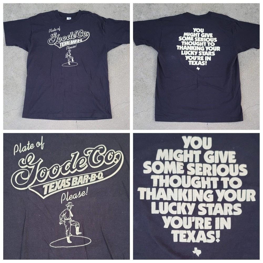 Vtg Texas Goode Co Texas BBQ Single Stitch T-shirt